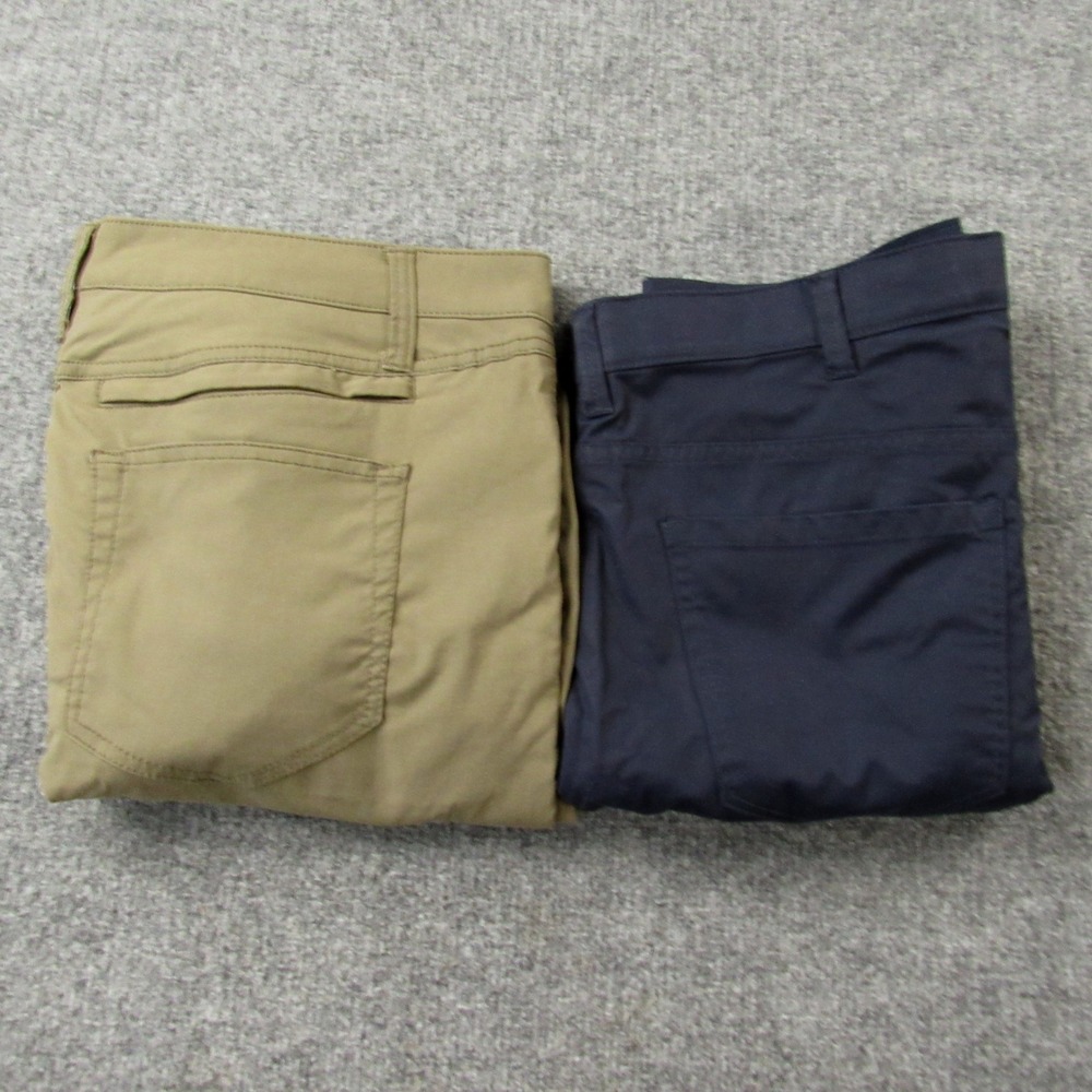Weatherproof Pants Mens 40x32 Tan Blue Nylon Blend Tech Lot of 2‎ Straight Fit